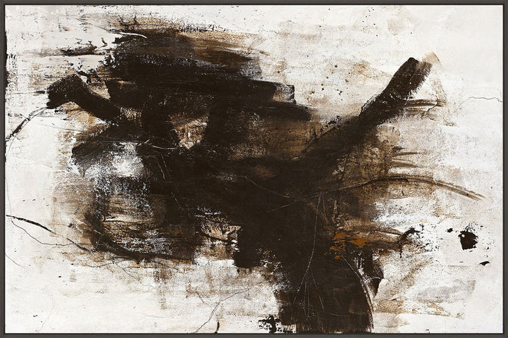 The Invisible – Abstraktes Wandbild handgemalt, Querformat