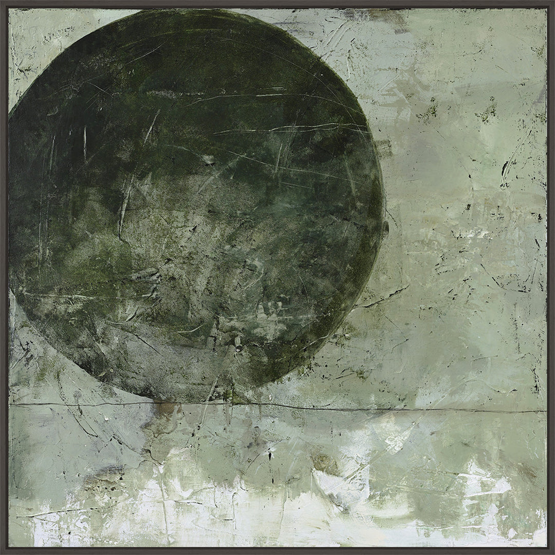 Light Ball – Abstraktes Wandbild handgemalt, quadratisch