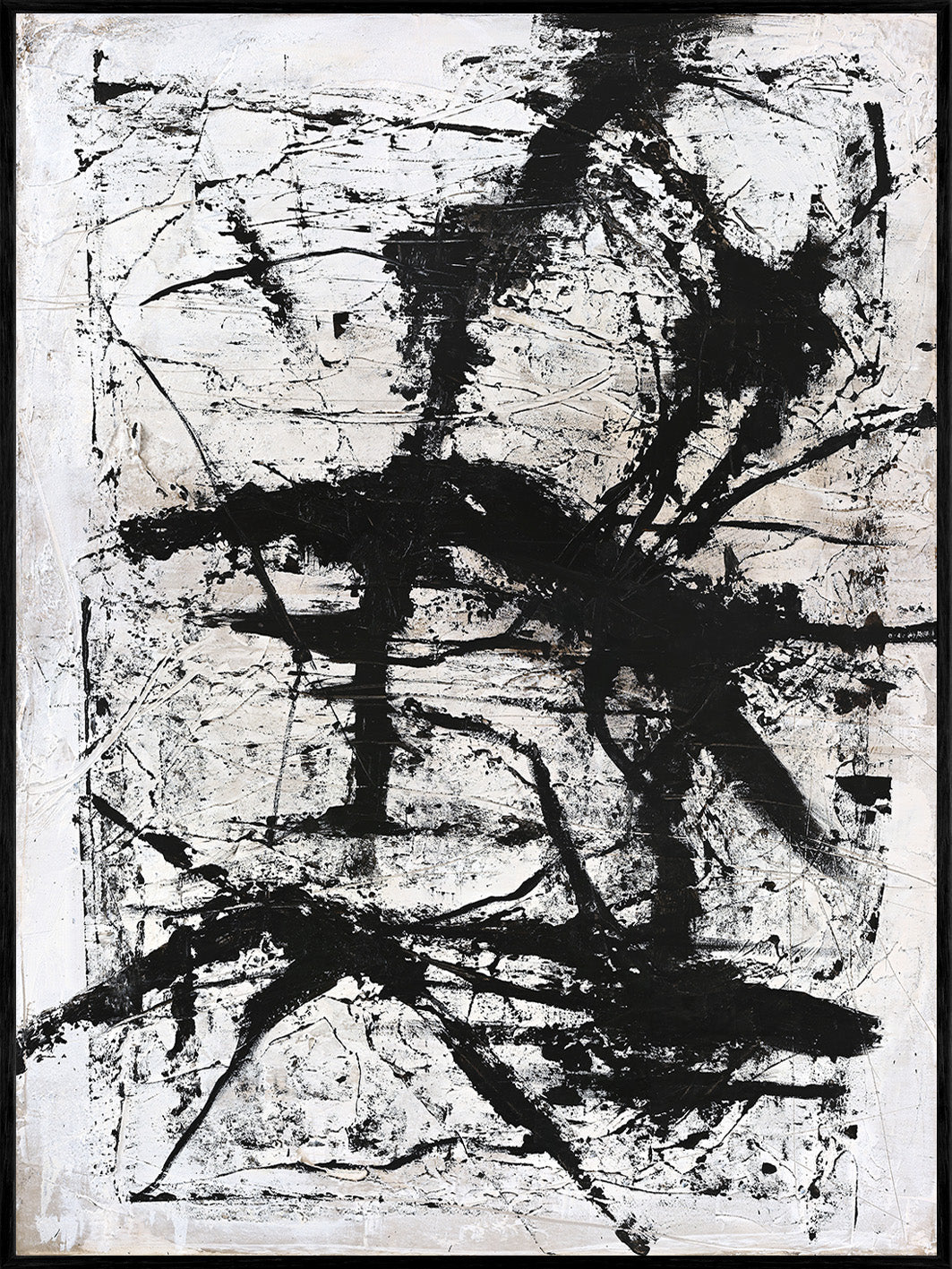 Arch – Abstraktes Wandbild handgemalt, Hochformat