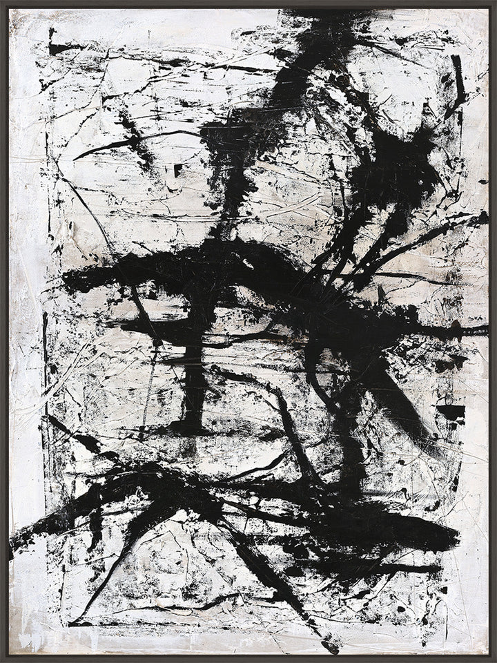 Arch – Abstraktes Wandbild handgemalt, Hochformat