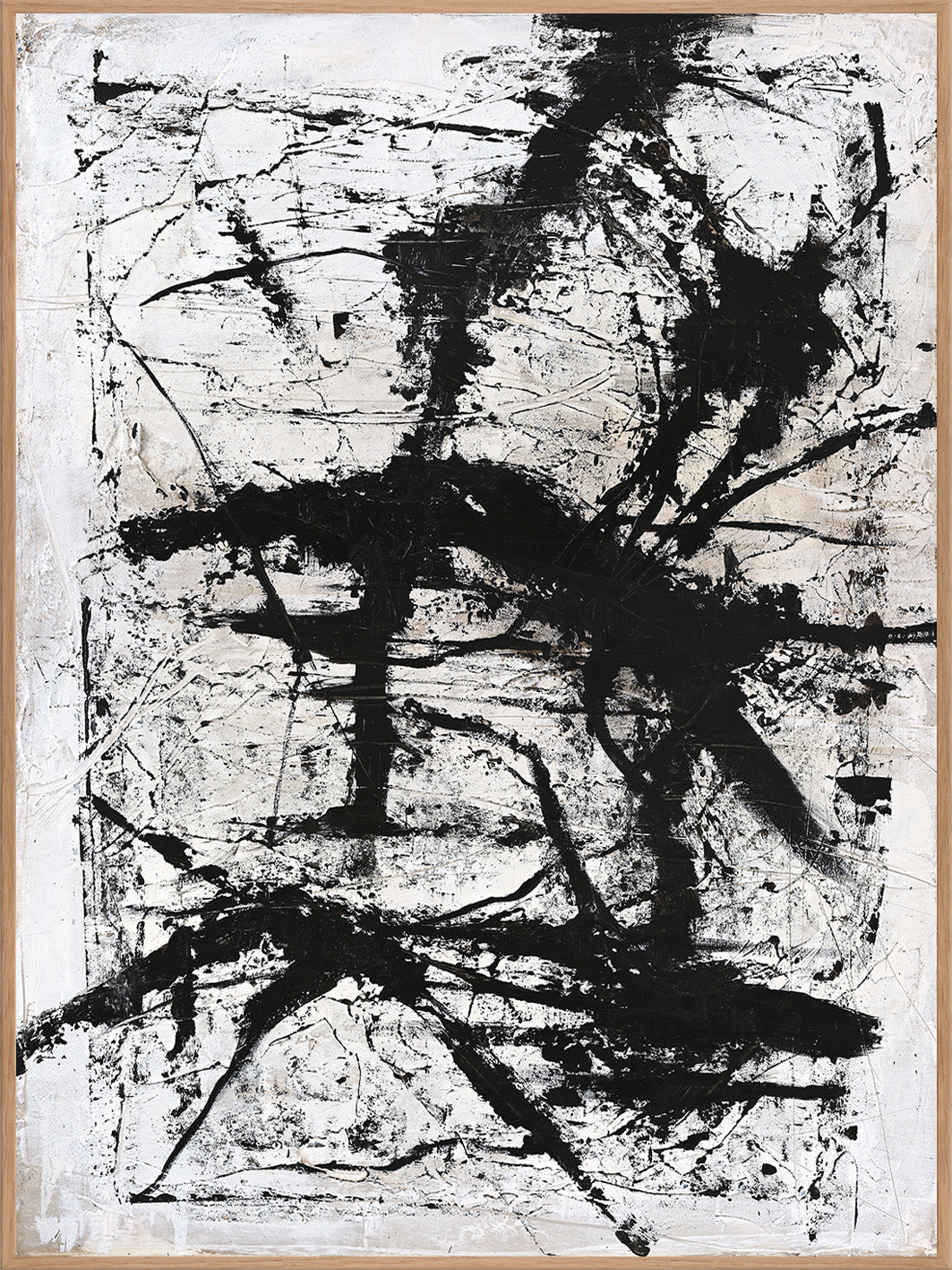 Arch – Abstraktes Wandbild handgemalt, Hochformat