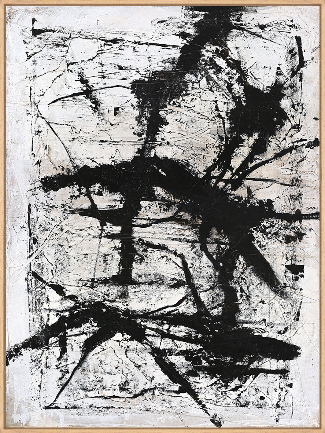 Arch – Abstraktes Wandbild handgemalt, Hochformat