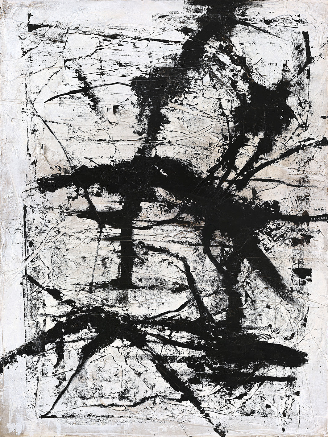 Arch – Abstraktes Wandbild handgemalt, Hochformat