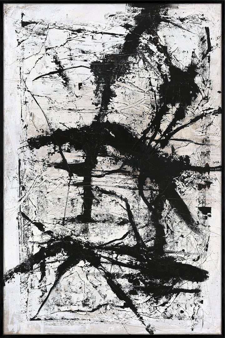 Arch – Abstraktes Wandbild handgemalt, Hochformat