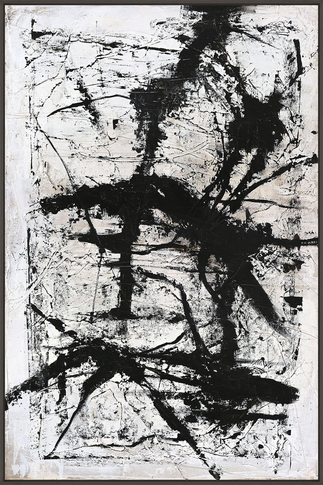 Arch – Abstraktes Wandbild handgemalt, Hochformat