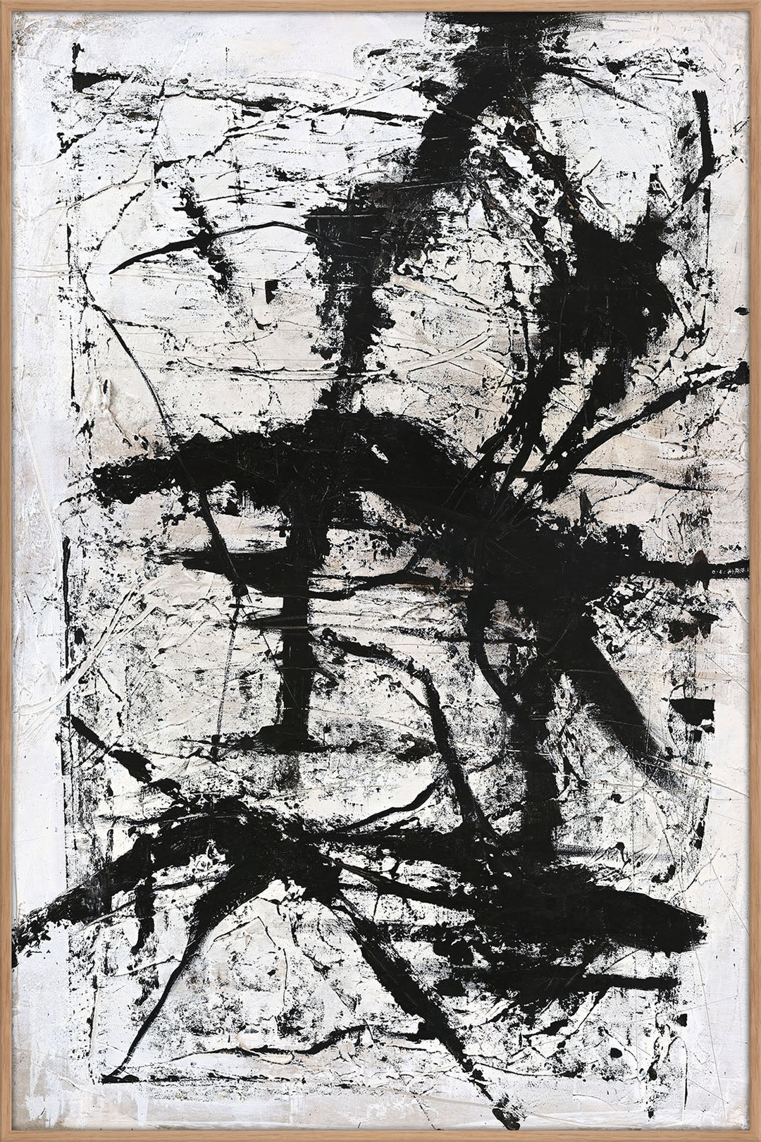 Arch – Abstraktes Wandbild handgemalt, Hochformat