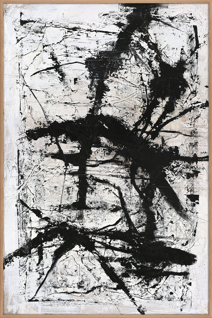 Arch – Abstraktes Wandbild handgemalt, Hochformat