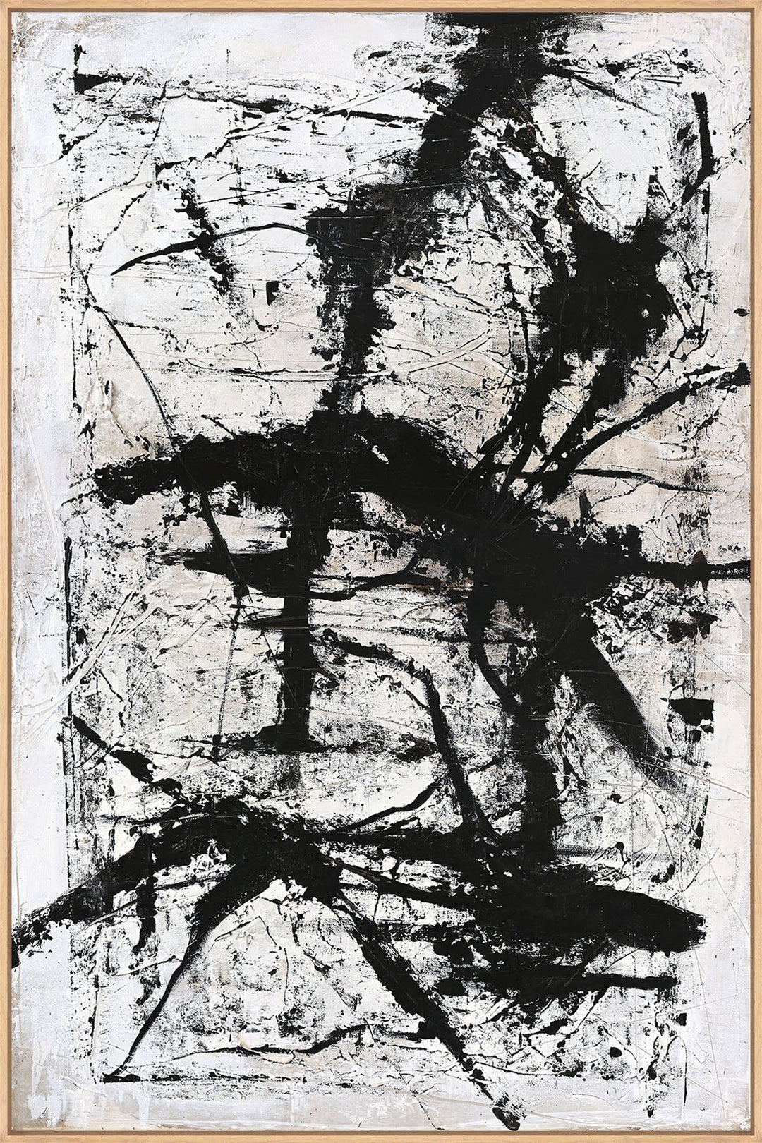 Arch – Abstraktes Wandbild handgemalt, Hochformat