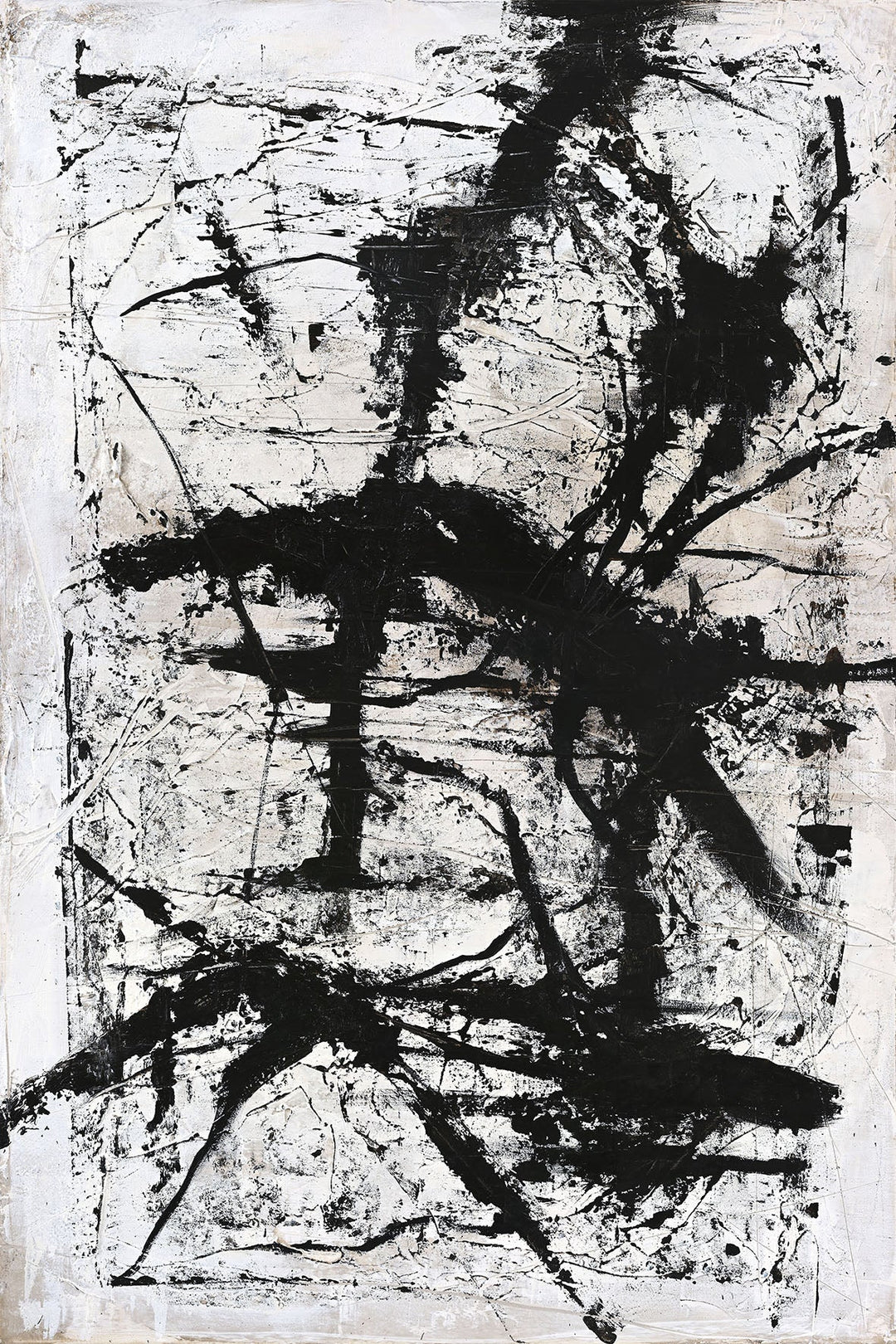 Arch – Abstraktes Wandbild handgemalt, Hochformat