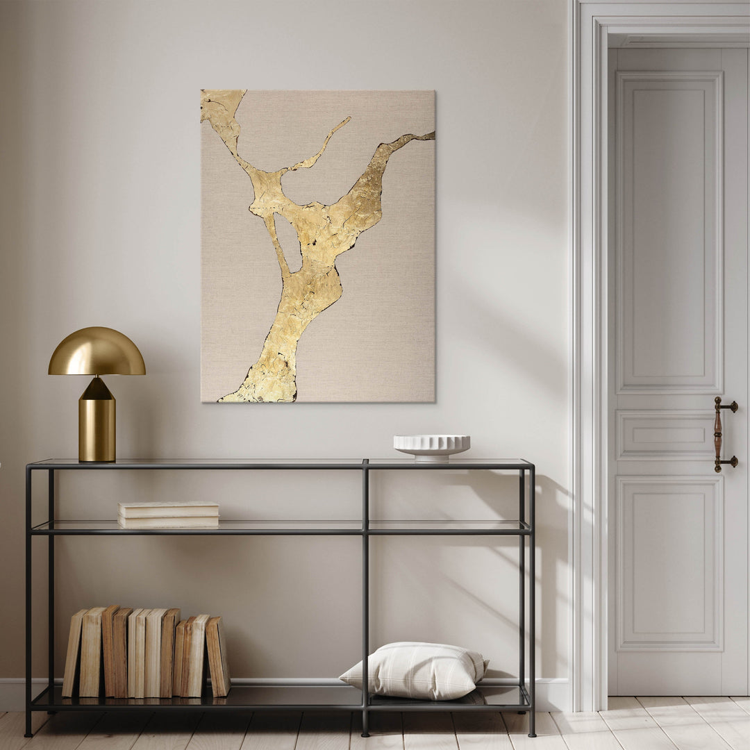 Wild Horizon Gold – Abstraktes Wandbild handgemalt