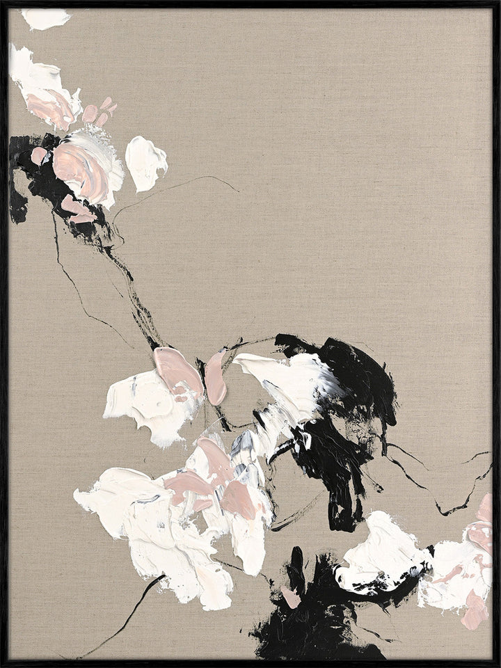 Gestures – Abstraktes Wandbild handgemalt, Hochformat