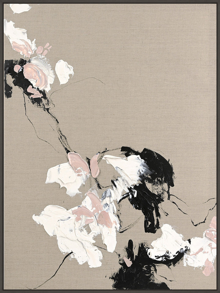 Gestures – Abstraktes Wandbild handgemalt, Hochformat