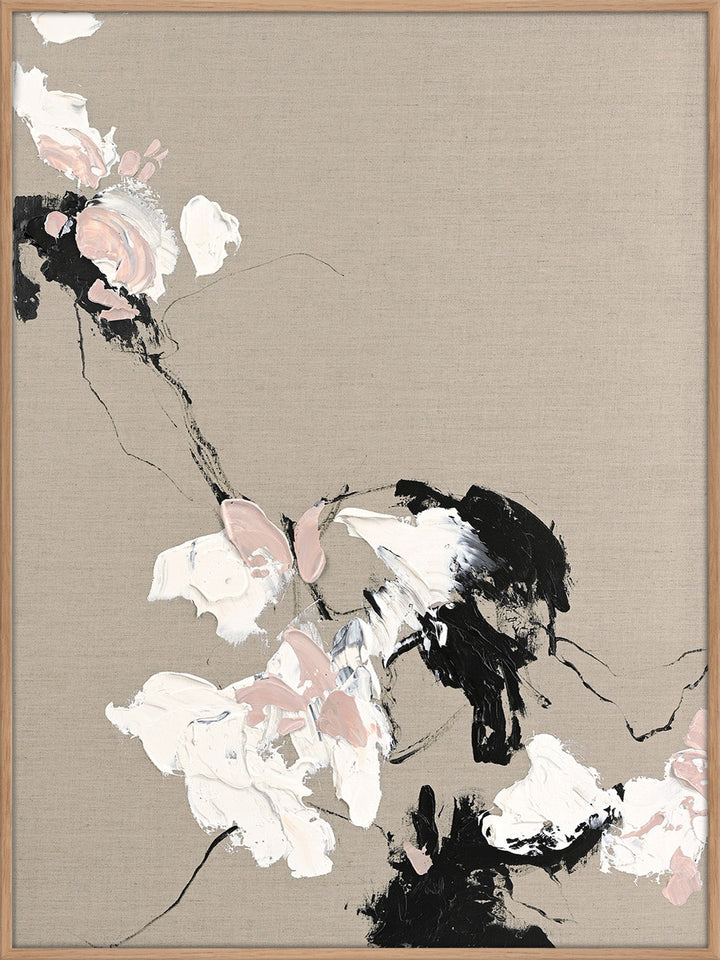 Gestures – Abstraktes Wandbild handgemalt, Hochformat