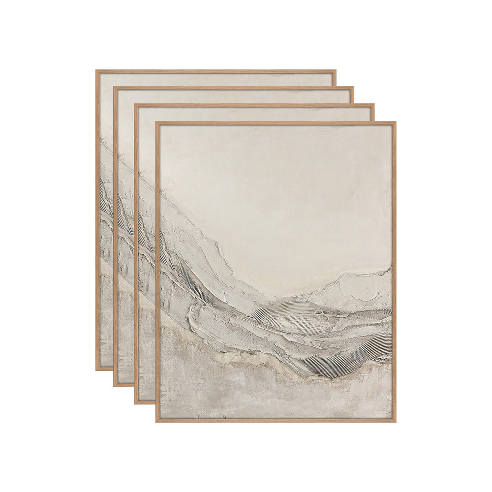 Horizon – Skandinavisches Wandbild mit Eichenrahmen