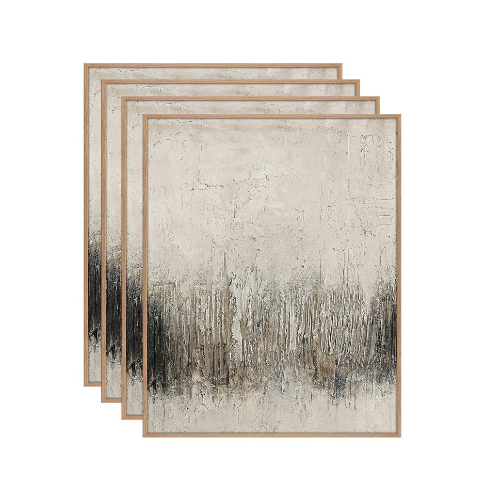 Rocky – Skandinavisches Wandbild mit Eichenrahmen