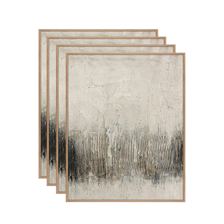 Rocky – Skandinavisches Wandbild mit Eichenrahmen