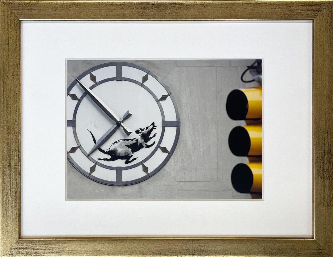 "Rat in a Clock" - Banksy Miniprint