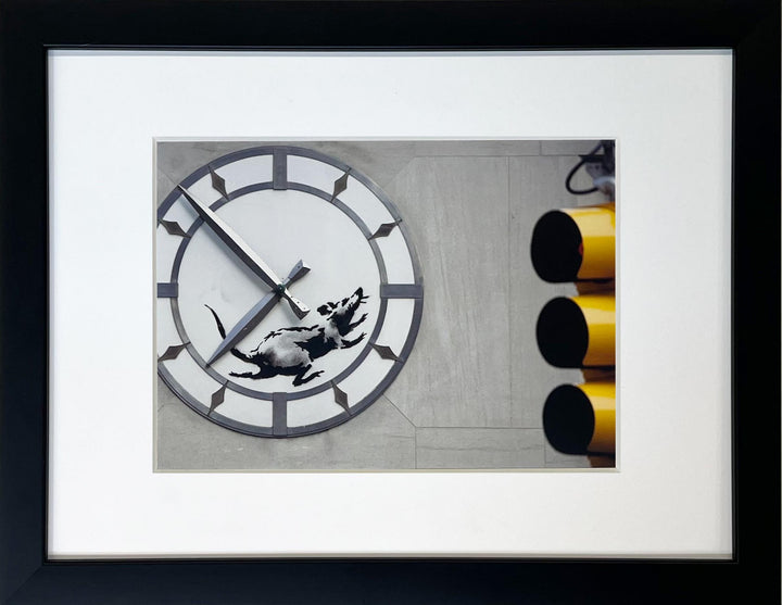 "Rat in a Clock" - Banksy Miniprint