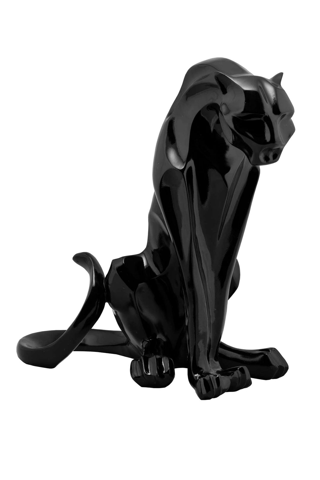 Skulptur Sitzender Panther