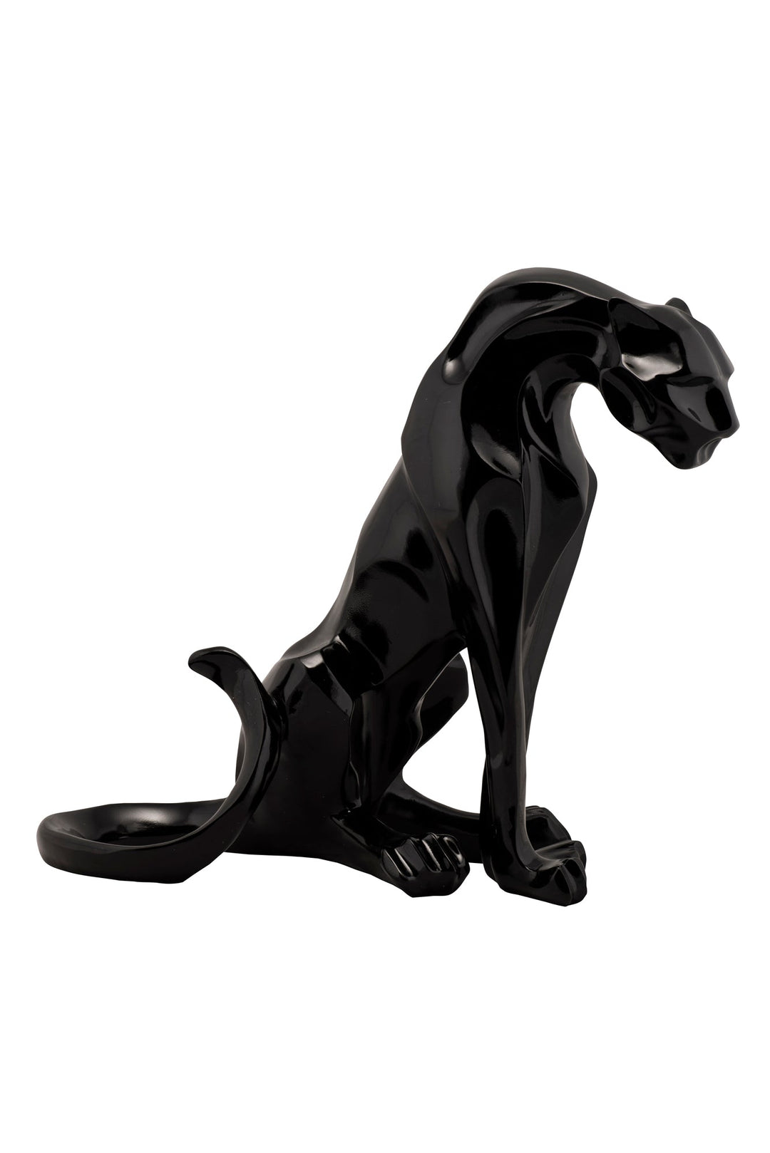 Skulptur Sitzender Panther