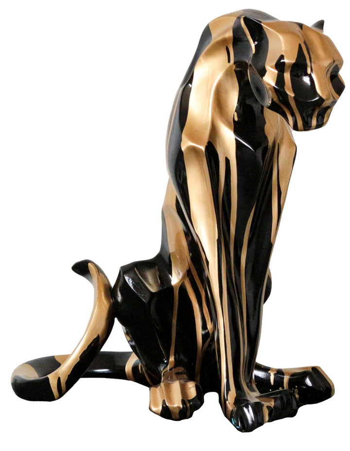 Skulptur Sitzender Panther