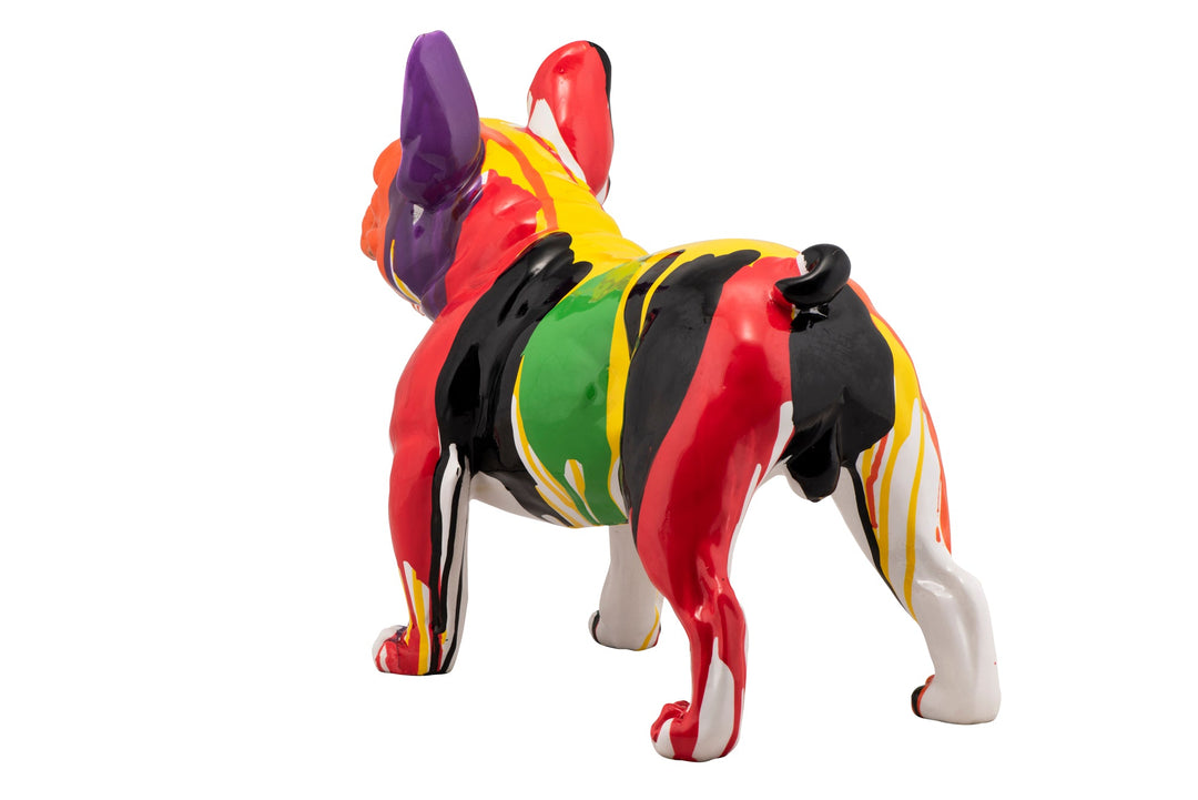 Skulptur Bunte Bulldogge