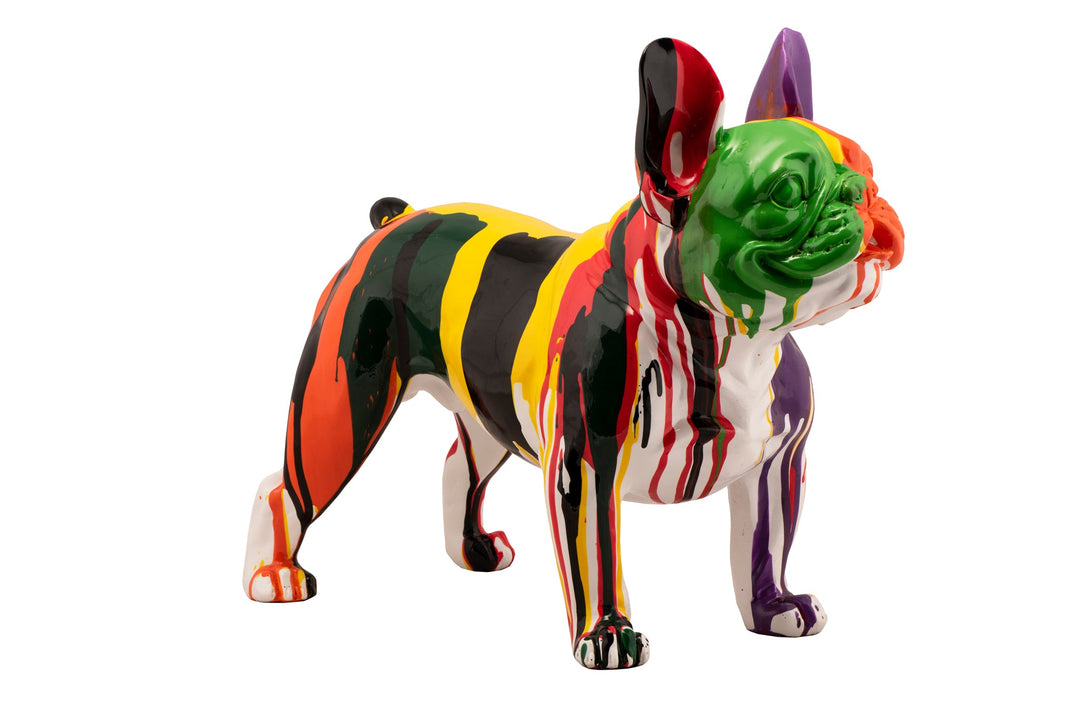 Skulptur Bunte Bulldogge