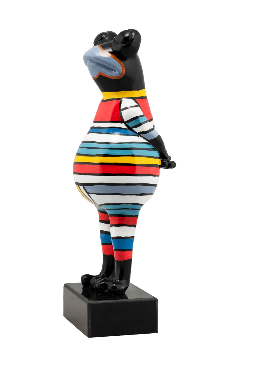 Skulptur Gestreifter Frosch