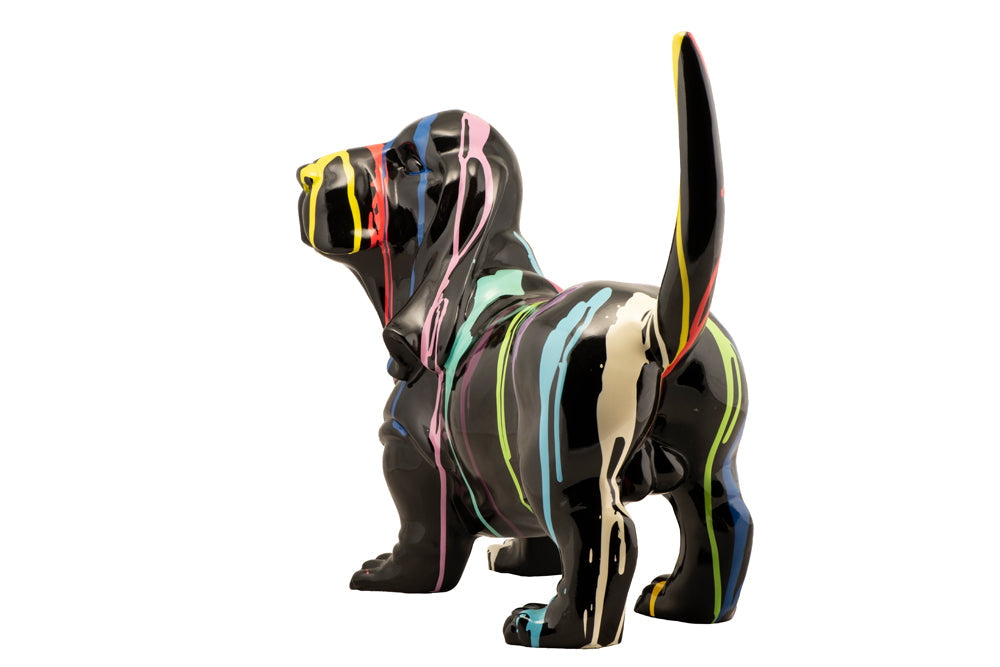 Skulptur Hund mit Schlappohren