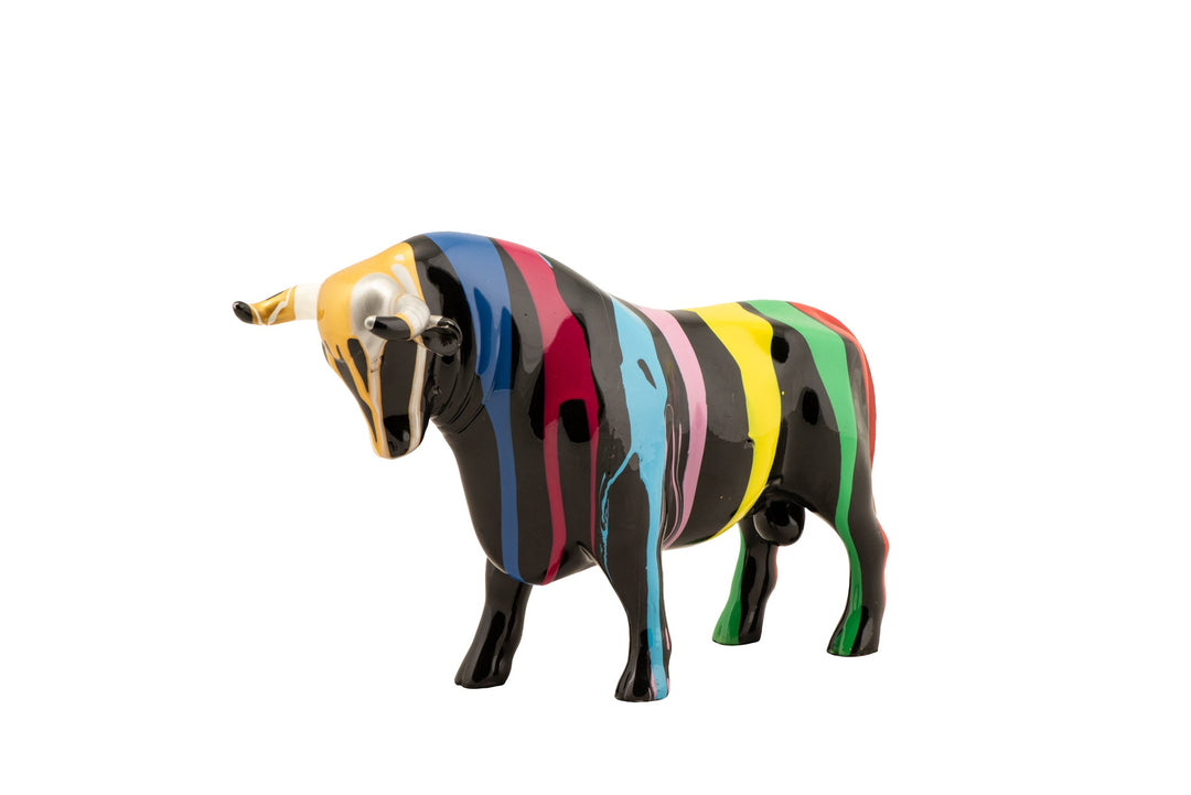 Skulptur Bunter Stier
