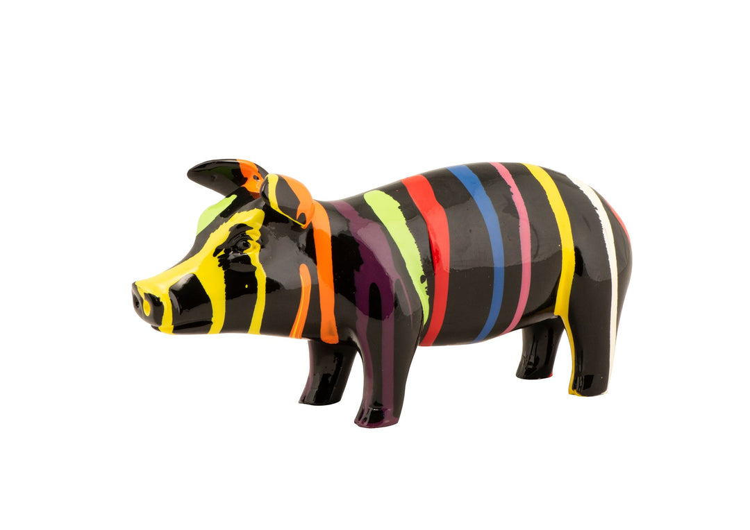 Skulptur Buntes Schweinchen