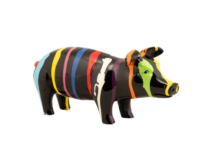 Skulptur Buntes Schweinchen