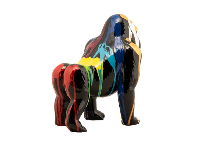 Skulptur Bunter Gorilla