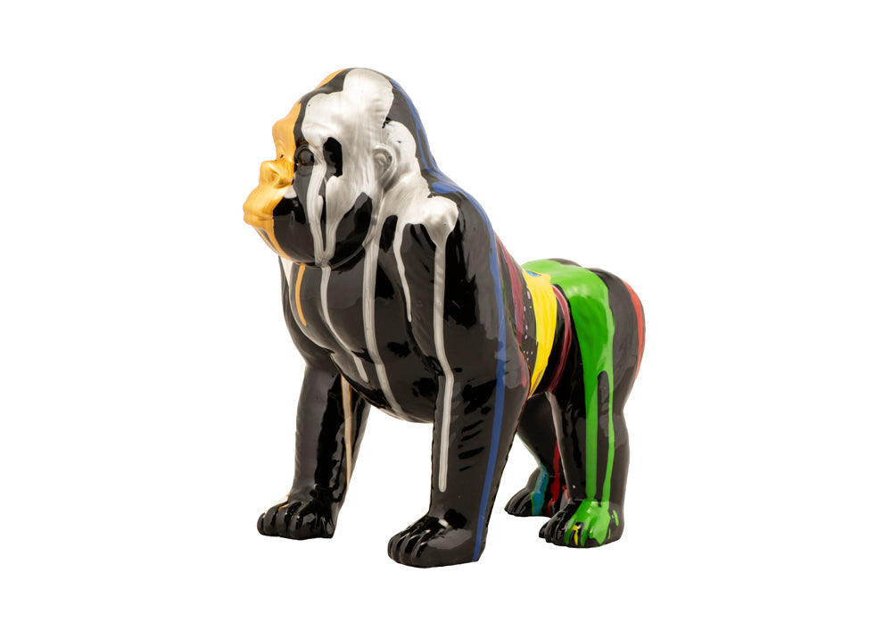 Skulptur Bunter Gorilla