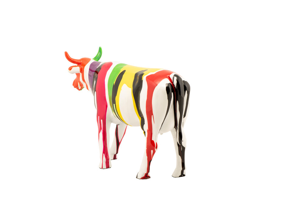 Skulptur Bunte Kuh