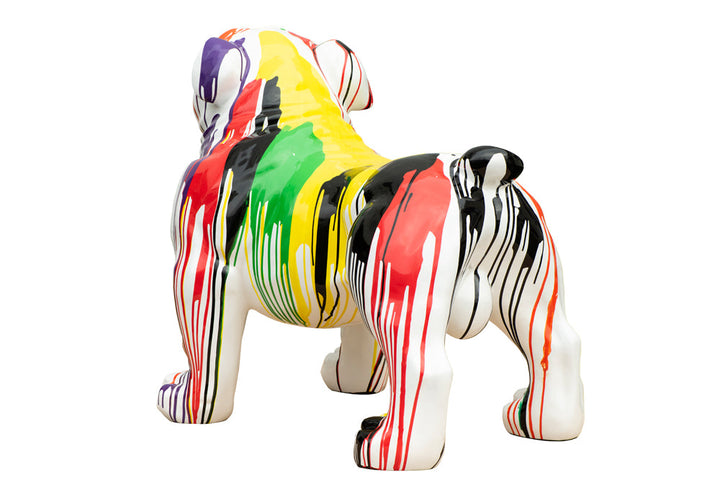 Skulptur Bunter Hund XL