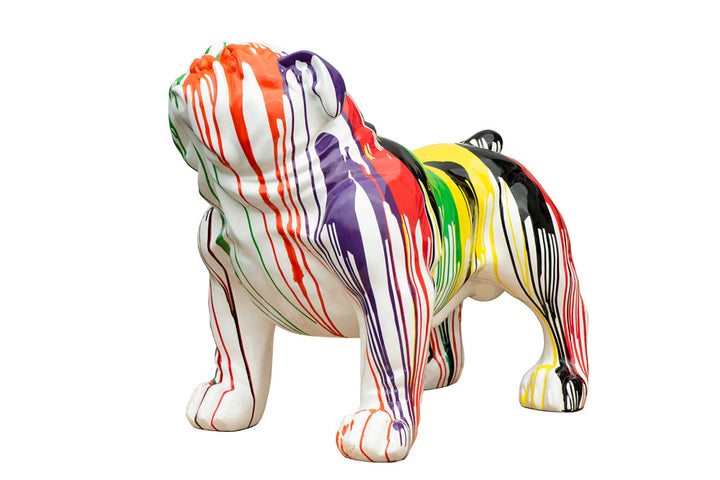 Skulptur Bunter Hund XL