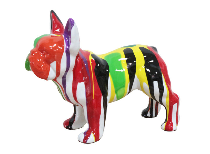 Skulptur Bunte Bulldogge
