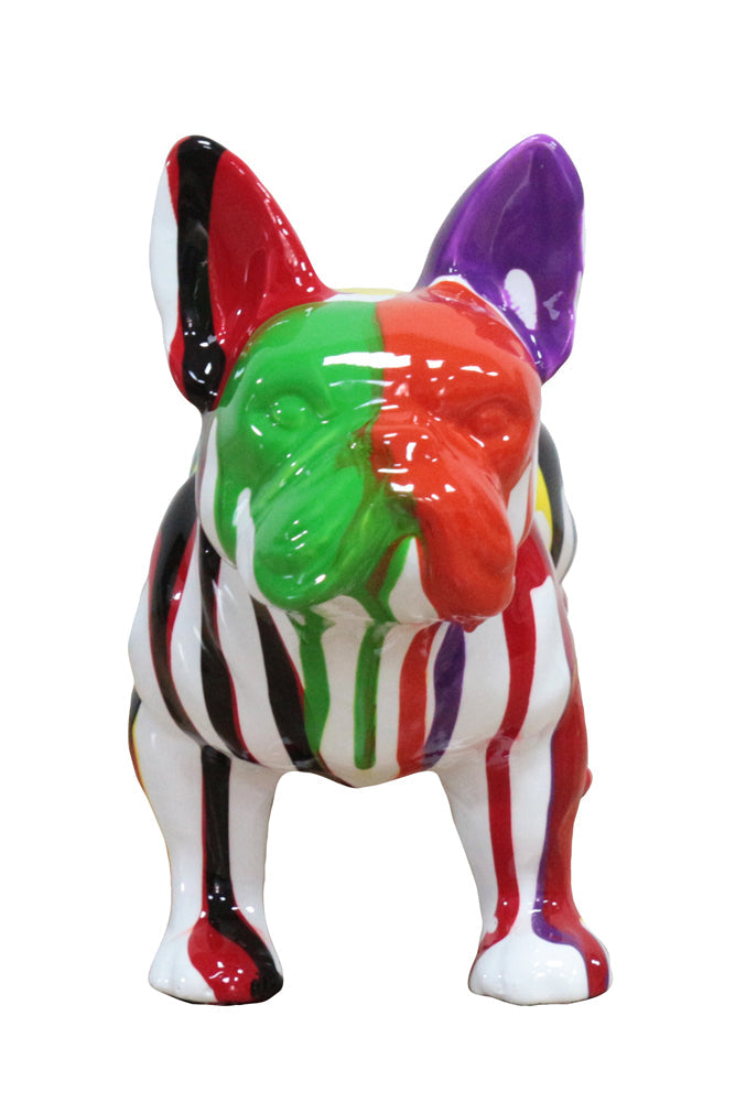 Skulptur Bunte Bulldogge