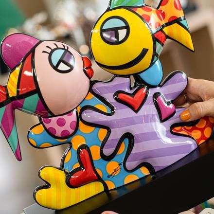 "Ocean Love" | Romero Britto  - Figur Pop Art 31cm