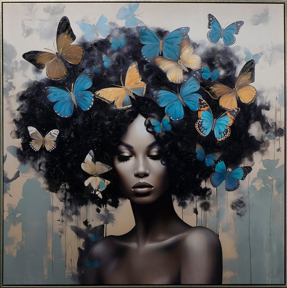 Blue Butterfly Lady