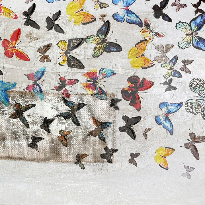 Butterfly Girl (70 x 140 cm) – Handgemaltes Acrylgemälde