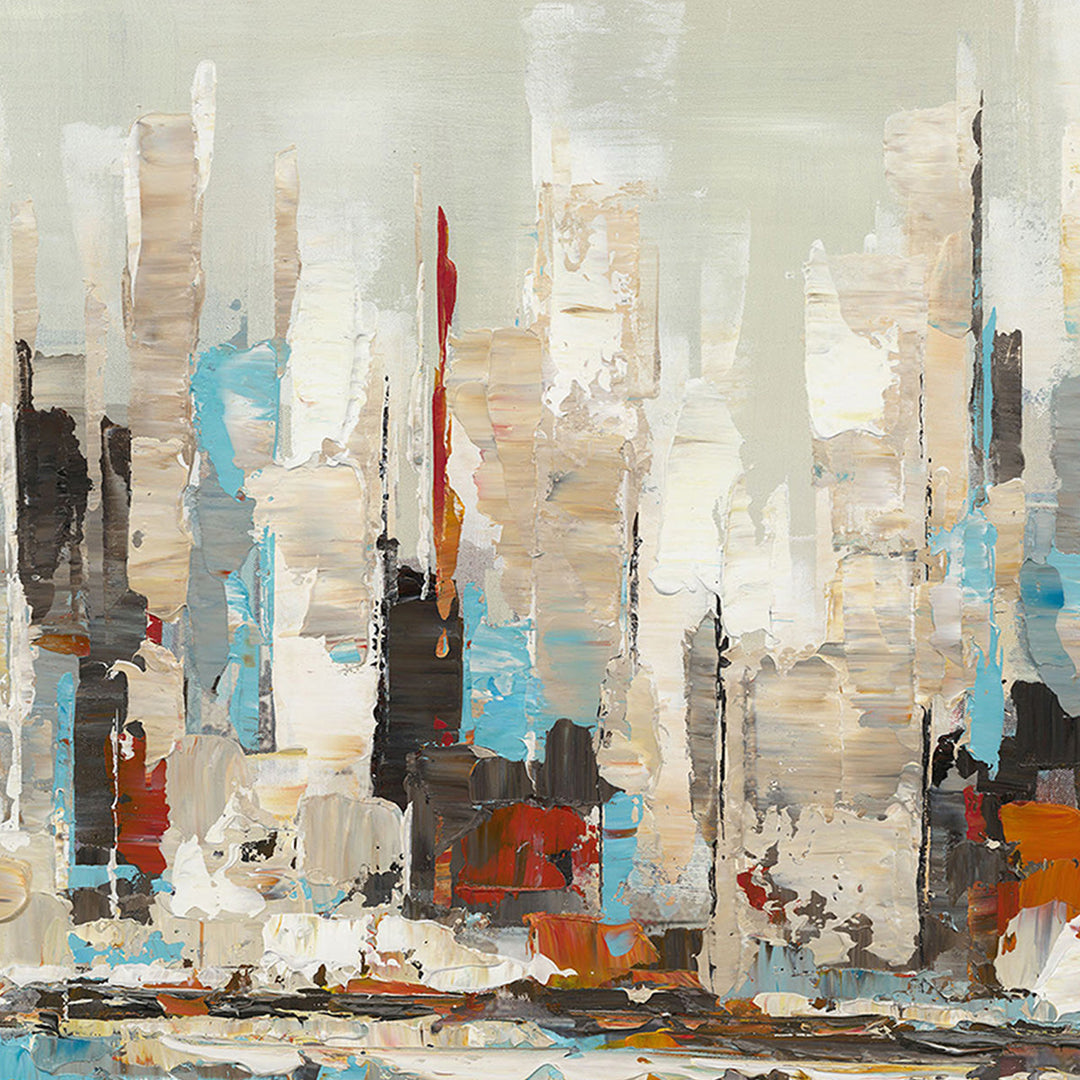 Orange & Teal Skyline