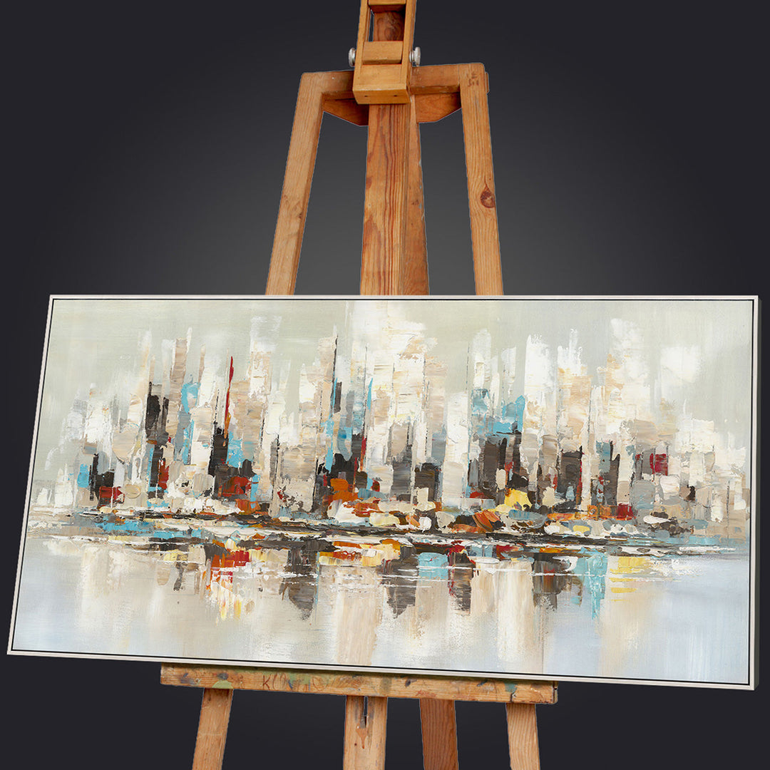 Orange & Teal Skyline