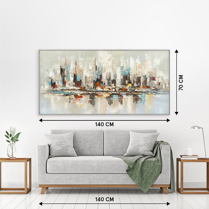 Orange & Teal Skyline