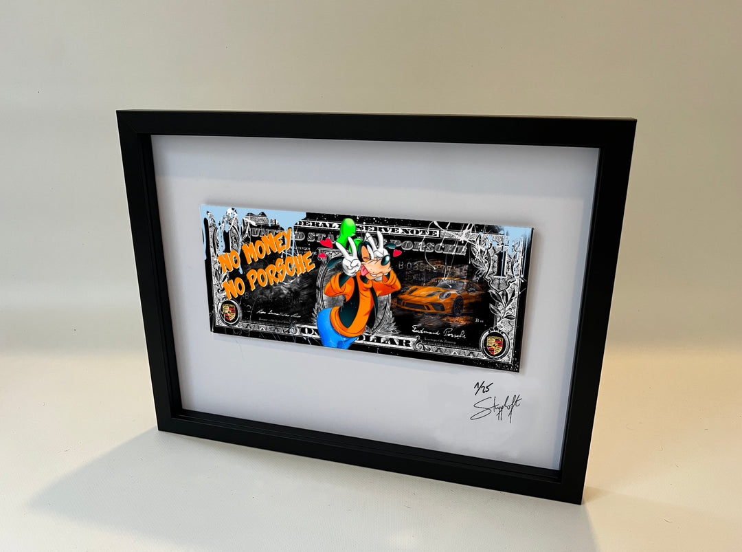 Skyyloft NO MONEY PORSCHE DOLLAR – gerahmt