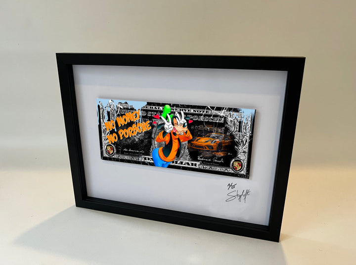 Skyyloft NO MONEY PORSCHE DOLLAR – gerahmt