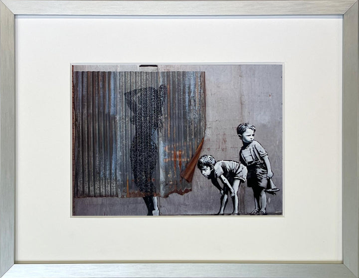 "Peek A Boo Shower" - Banksy Miniprint