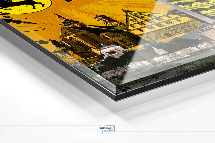 Gelbes Stuttgart Collage