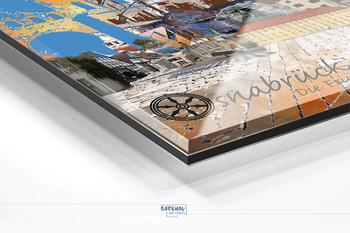 Osnabrück - Die Friedensstadt (OSB-31 ohne Auto) I Giclee auf Holzkeilrahmen